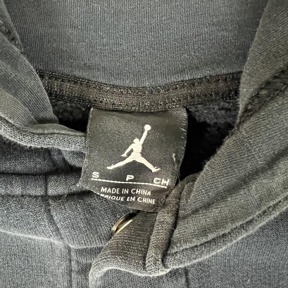 Jordan Jumpman Hoodie Mens Small Black Elephant Print Brooklyn Snap Cardigan - Picture 10 of 15